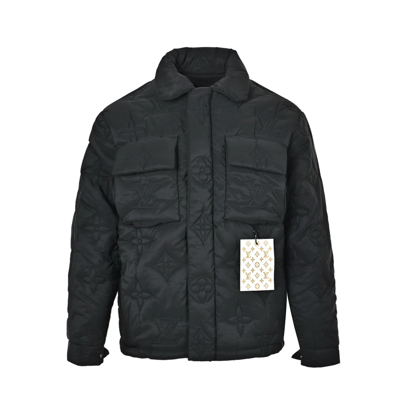 Louis Vuitton/Louis Vuitton Presbyopia light soft quilted belted jacket cotton coat